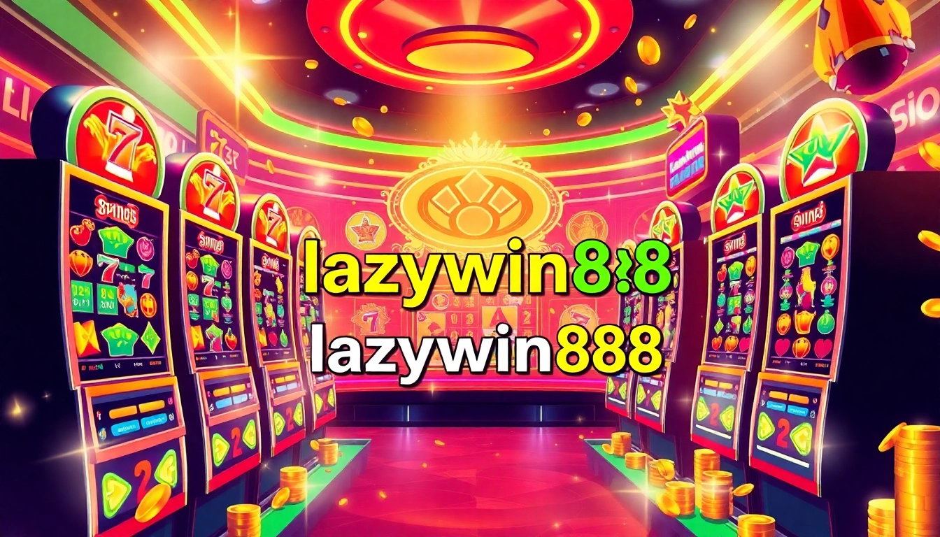 Experience the excitement of lazywin888 with vibrant slot machines and colorful wins.