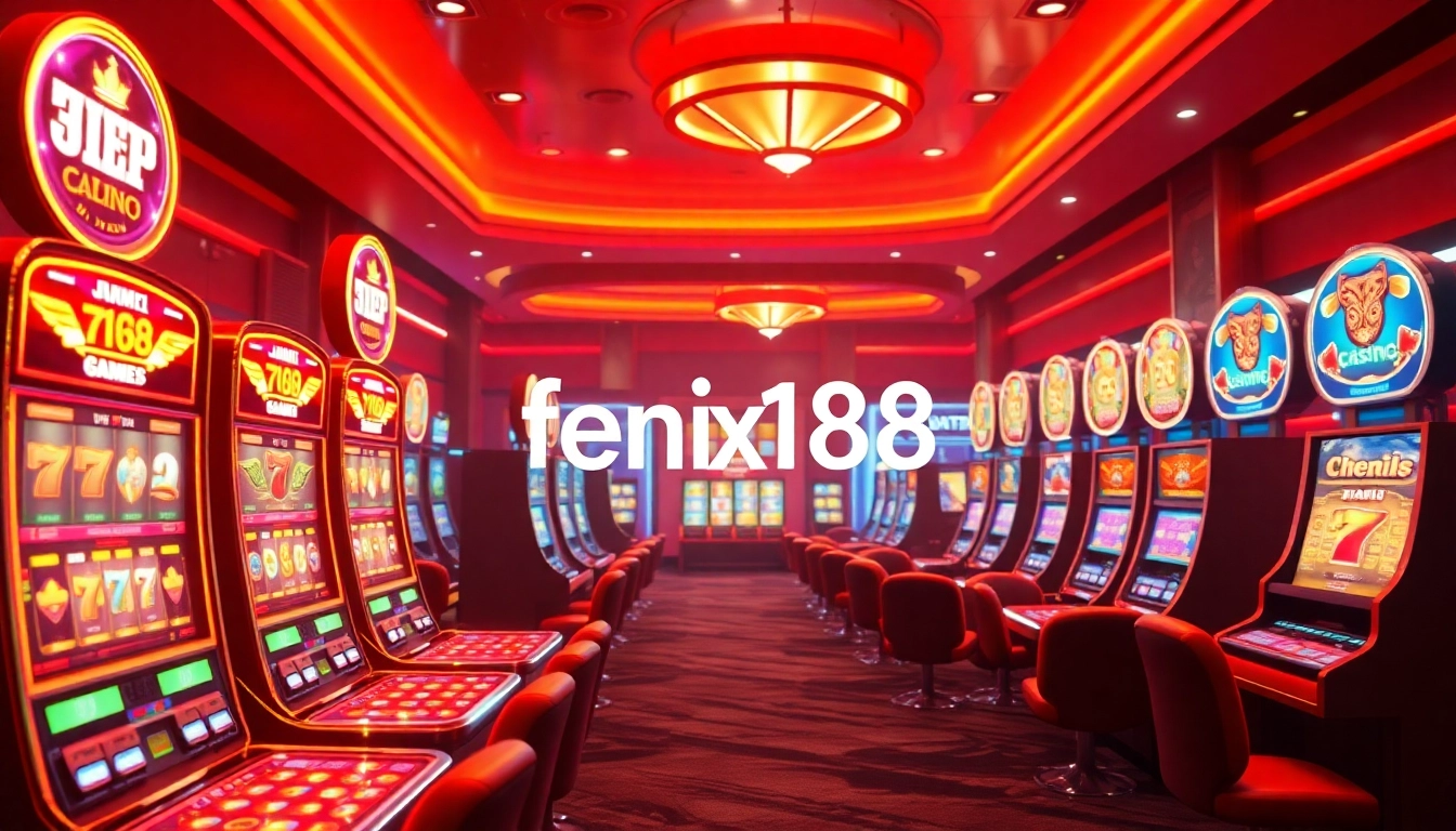 Explore the thrilling world of fenix168, featuring a vibrant online casino interface with exciting games.