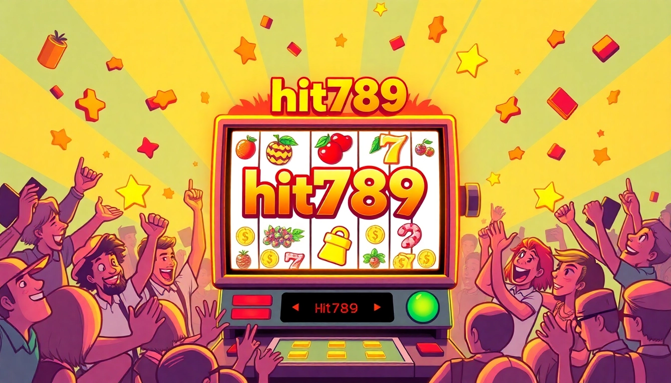 Experience exhilarating gameplay with hit789's engaging slot machine visuals showcasing vibrant colors and dynamic symbols.