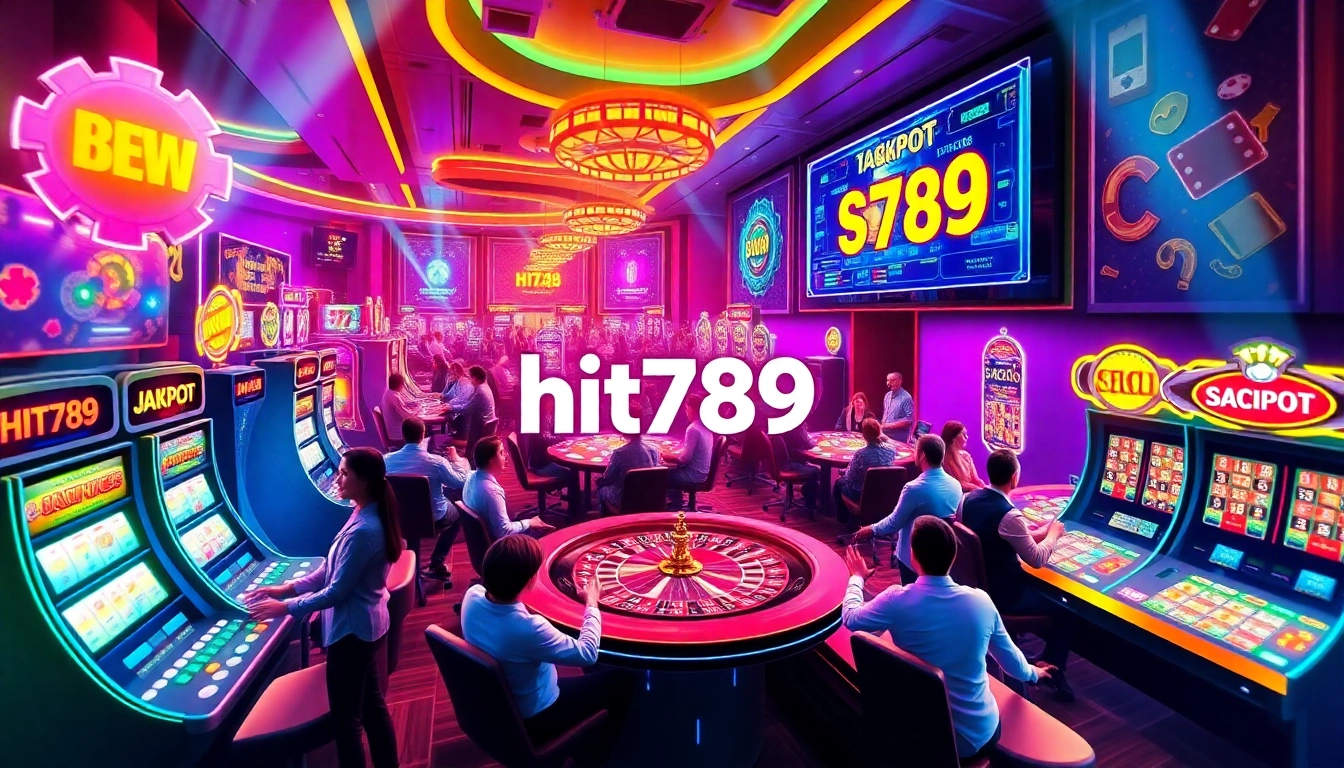 Experience the thrilling gaming atmosphere of hit789 with vibrant casino action and winning moments.