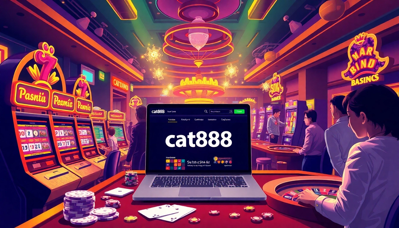 Experience the thrill of online gaming at cat888, featuring vibrant slots and lucky players.