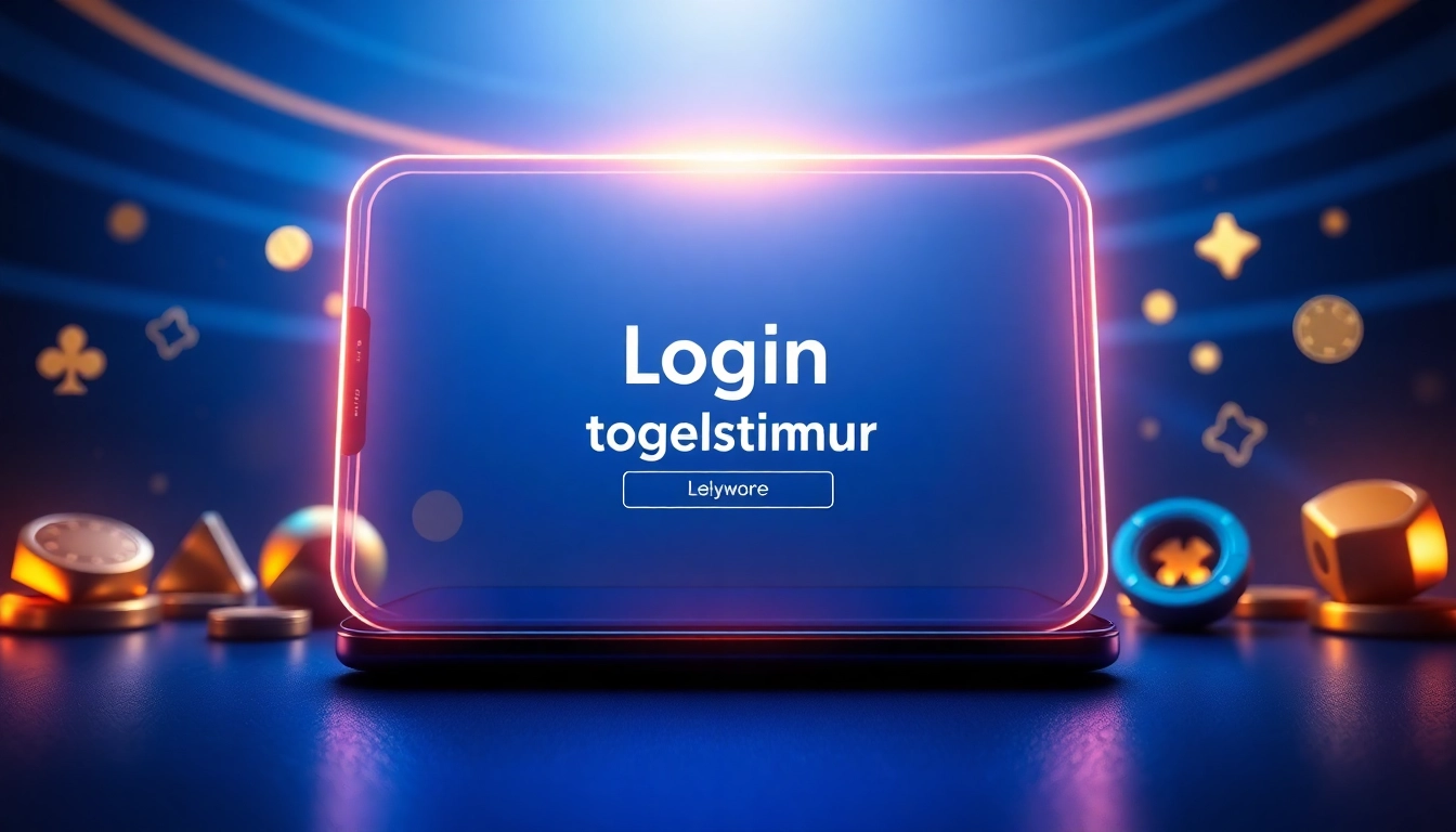 Experience seamless access to your gaming account with the login togeltimur interface featuring sleek design and modern aesthetics.