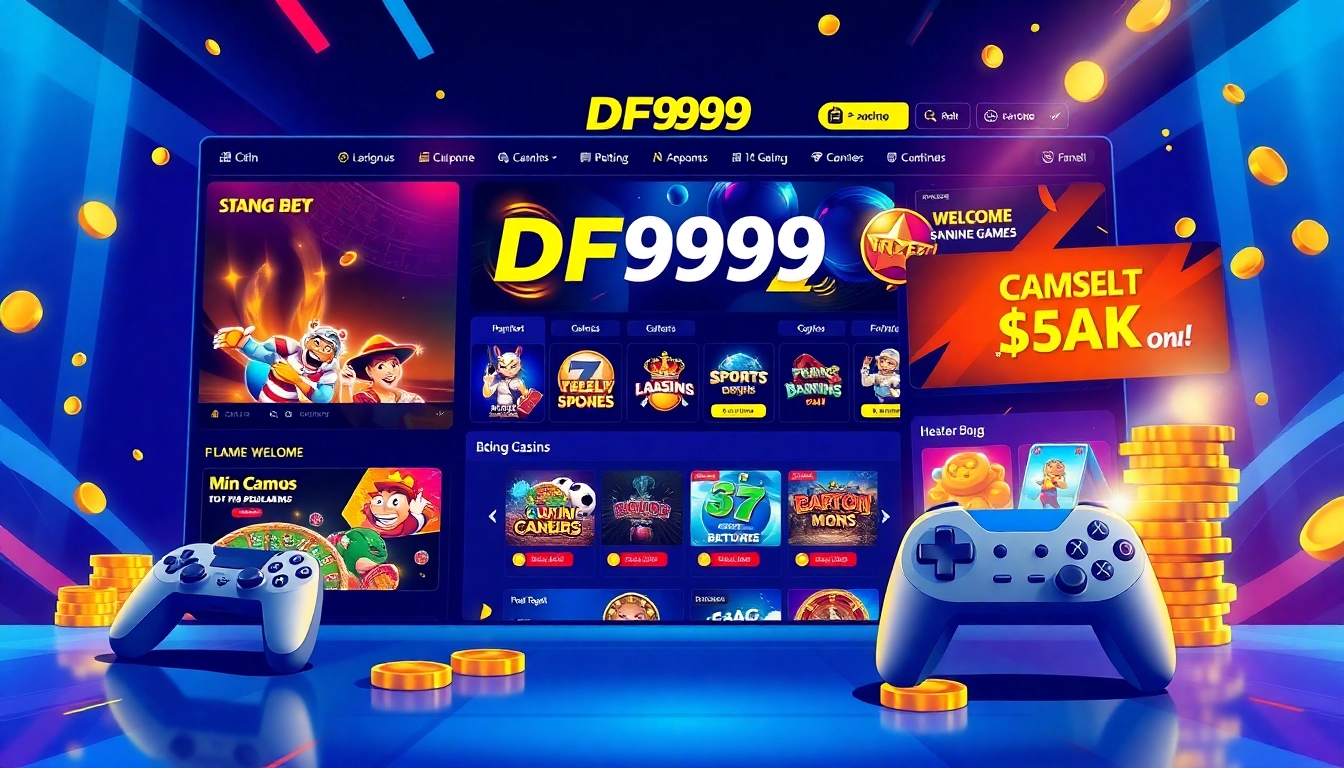 Explore trang chủ df999 showcasing an engaging online betting experience through vibrant graphics and exciting game features.