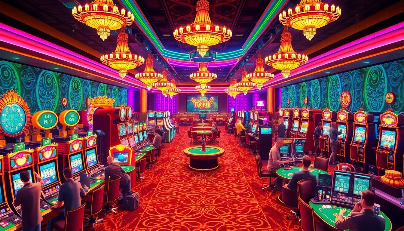 Experience the excitement at ausvegas casino with its vibrant gaming floor and dazzling lights.