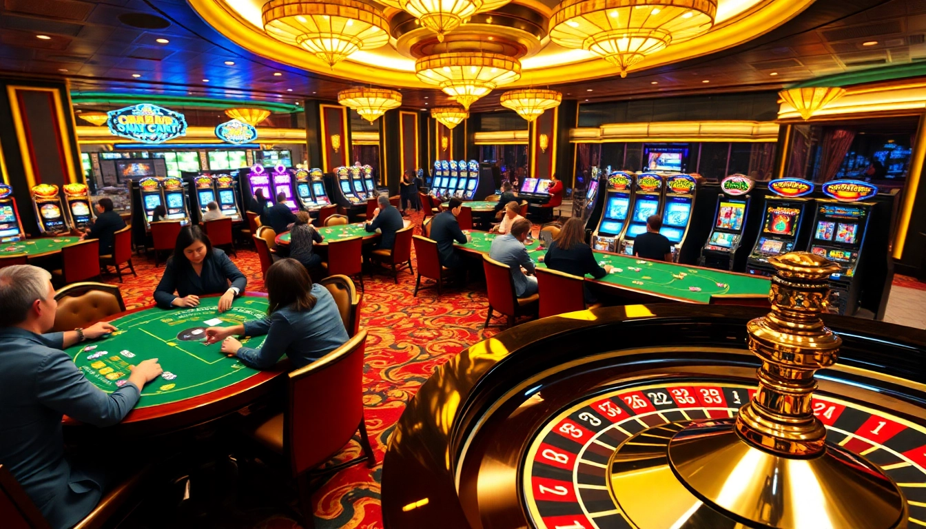 Players engaging in high-stakes poker at a casino table while checking kèo nhà cái on their betting slips.