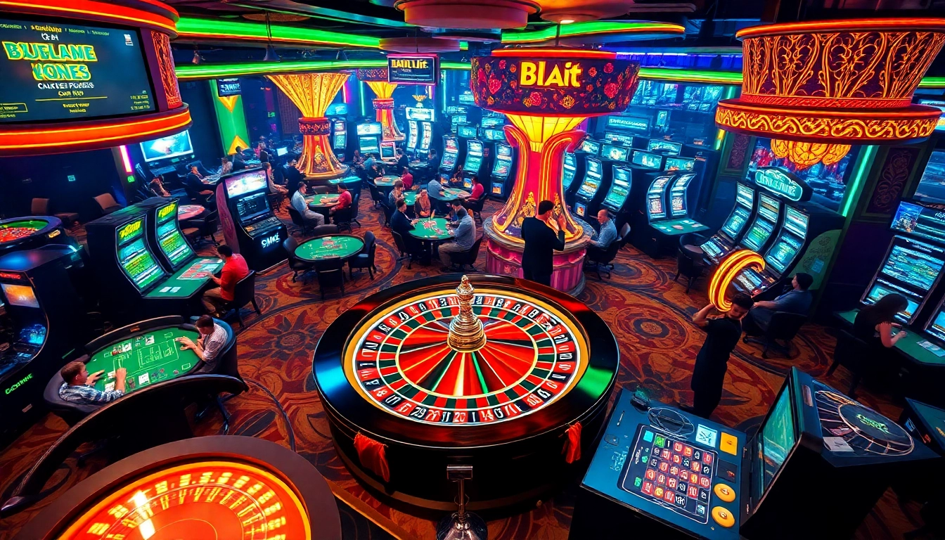 Experience the thrill at https://kubetlove.com/ with vibrant casino tables and excited players in action.