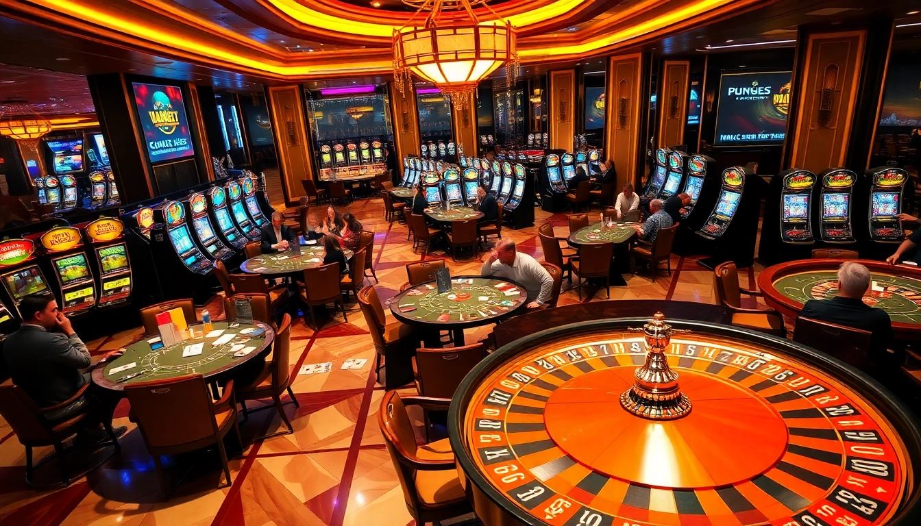 Exciting gambling scene featuring roulette wheel and players at https://nhacaiuytin.place/, highlighting casino thrills.