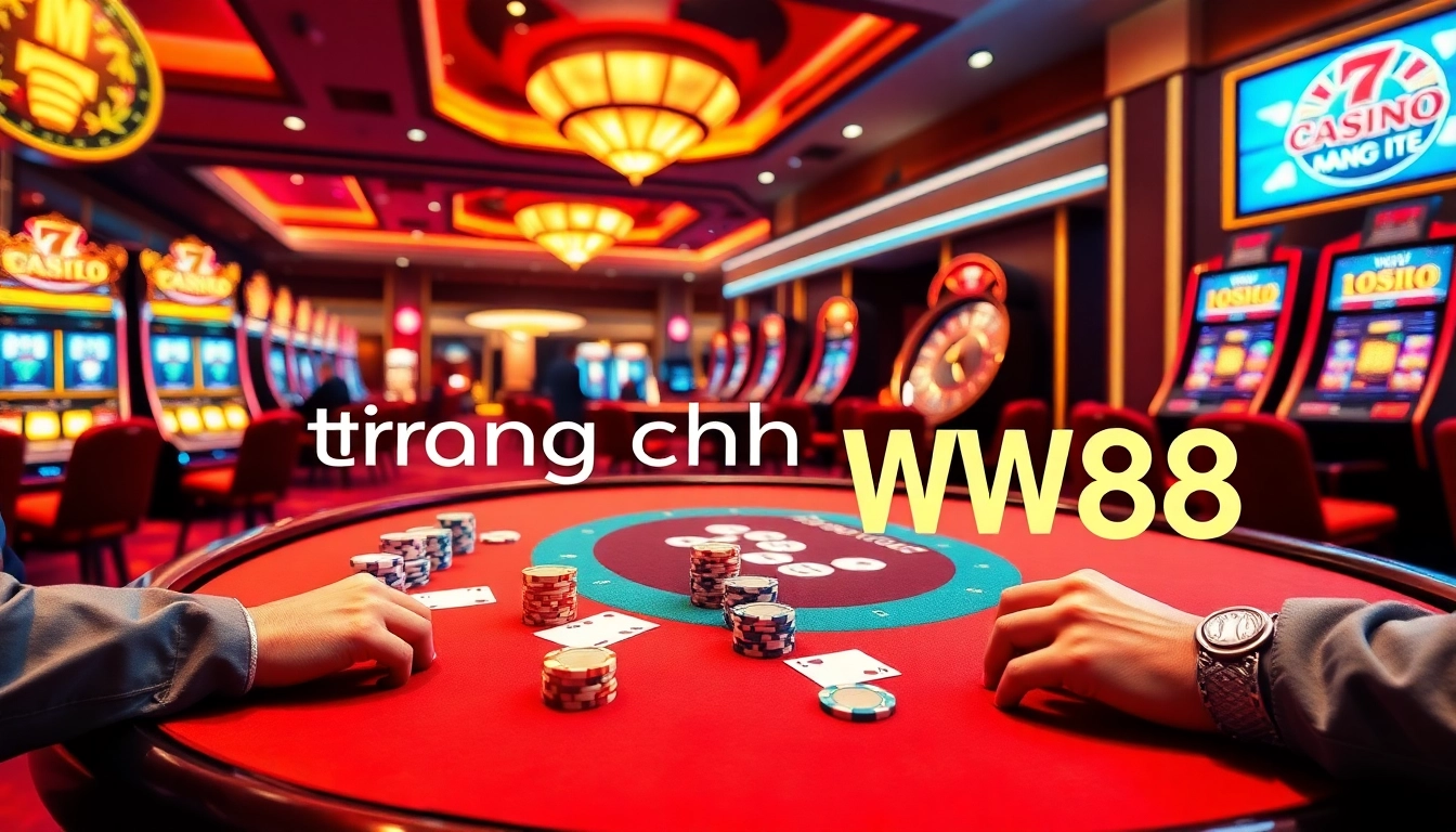 Engage with the thrill of poker at trang chủ WW88, featuring vibrant table games and colorful chips.