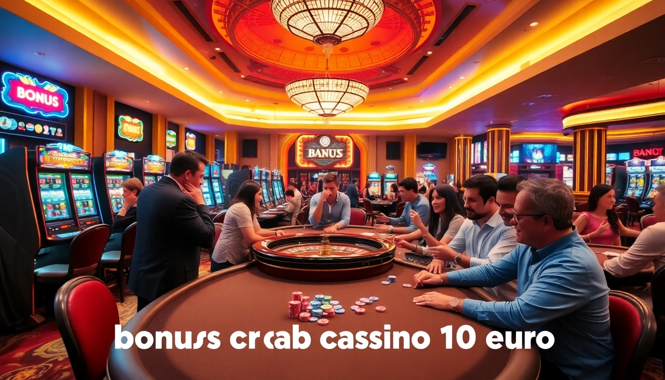 Experience the thrill of bonus crab casino 10 euro with vibrant gaming tables and lively players.