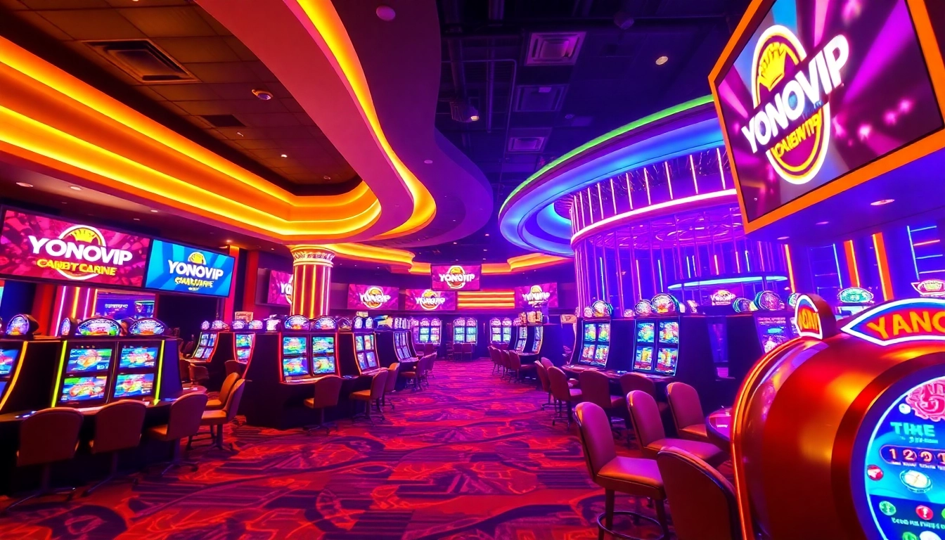 Experience excitement with YONOVIP in a lively gaming environment, showcasing vibrant graphics and engaging gameplay.